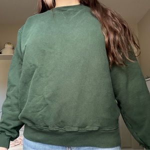 vintage green champion sweatshirt